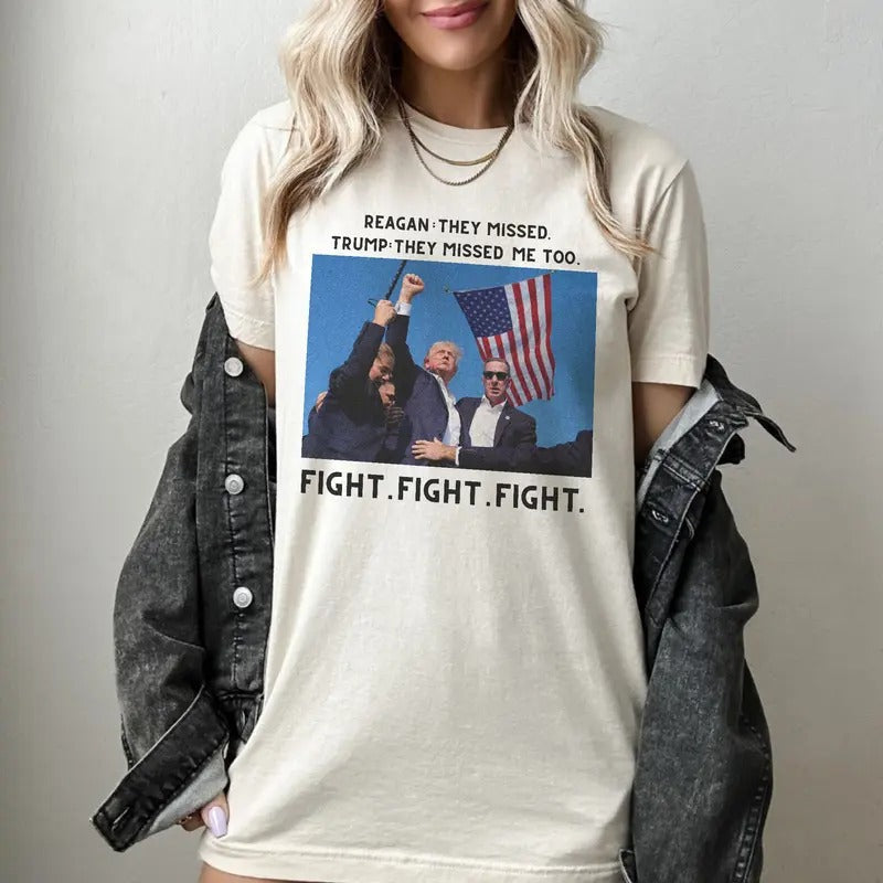 Donald Trum You Missed 2024 Menswear Casual Top - Adult & Kids T-Shirts, Sweatshirts & Hoodies apparel design preview 1