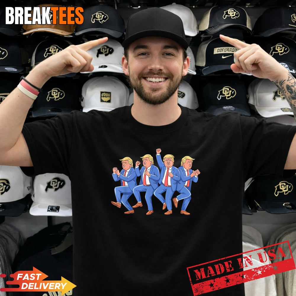 Donald Trump Dance 4th of July 2026 - Adult & Kids T-Shirts, Sweatshirts & Hoodies apparel design preview 1