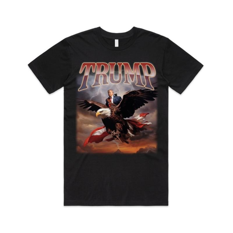 Donald Trump Eagle Top USA President Icon 2024 - Adult & Kids T-Shirts, Sweatshirts & Hoodies apparel design preview 1