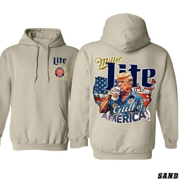 Donald Trump Guft America Supporter M!Ller L!Te Beer - Adult & Kids T-Shirts, Sweatshirts & Hoodies apparel design preview 1