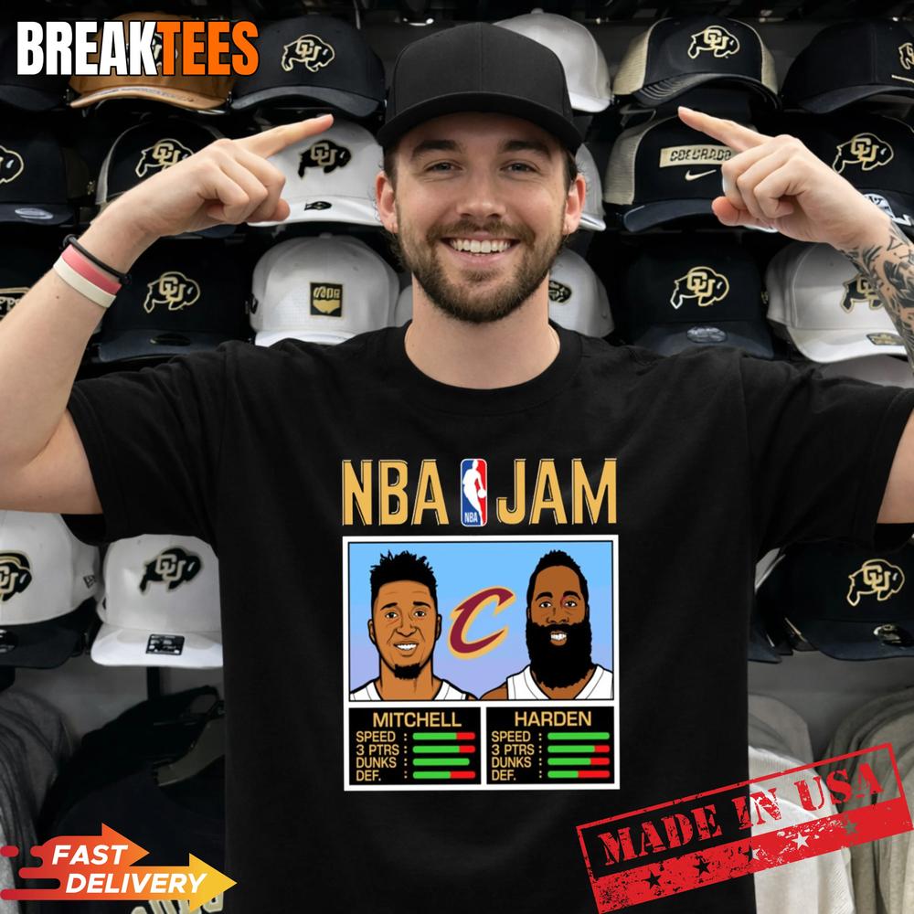 Donovan Mitchell and James Harden Cleveland Cavaliers - Adult & Kids T-Shirts, Sweatshirts & Hoodies apparel design preview 1