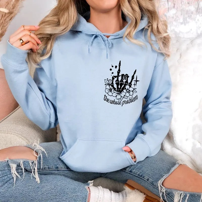 Dont Be Part Problem Whole Funny Humor Skeleton Skull - Adult & Kids T-Shirts, Sweatshirts & Hoodies apparel design preview 1