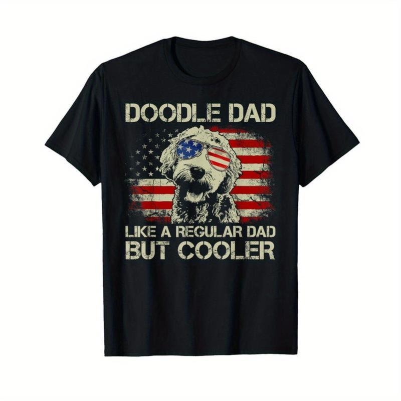 Doodle Dad Goldendoodle Regular But Cooler American - Adult & Kids T-Shirts, Sweatshirts & Hoodies apparel design preview 1