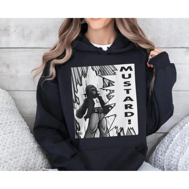 Dope Anime Mustard Kendrick Lamar Tv Off Meme Gnx New - Adult & Kids T-Shirts, Sweatshirts & Hoodies apparel design preview 1