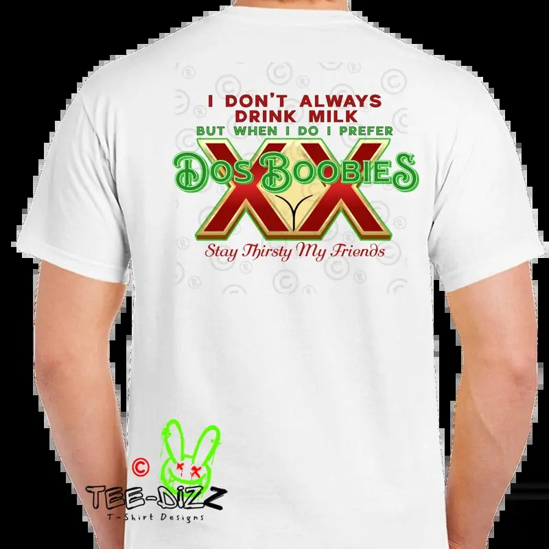 Dos Boobies Funny Casual Suitable Everyday Menswear - Adult & Kids T-Shirts, Sweatshirts & Hoodies apparel design preview 1