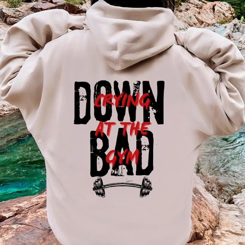 Down Bad Crying Gym Pump Cover Muscle Mommy - Adult & Kids T-Shirts, Sweatshirts & Hoodies apparel design preview 1