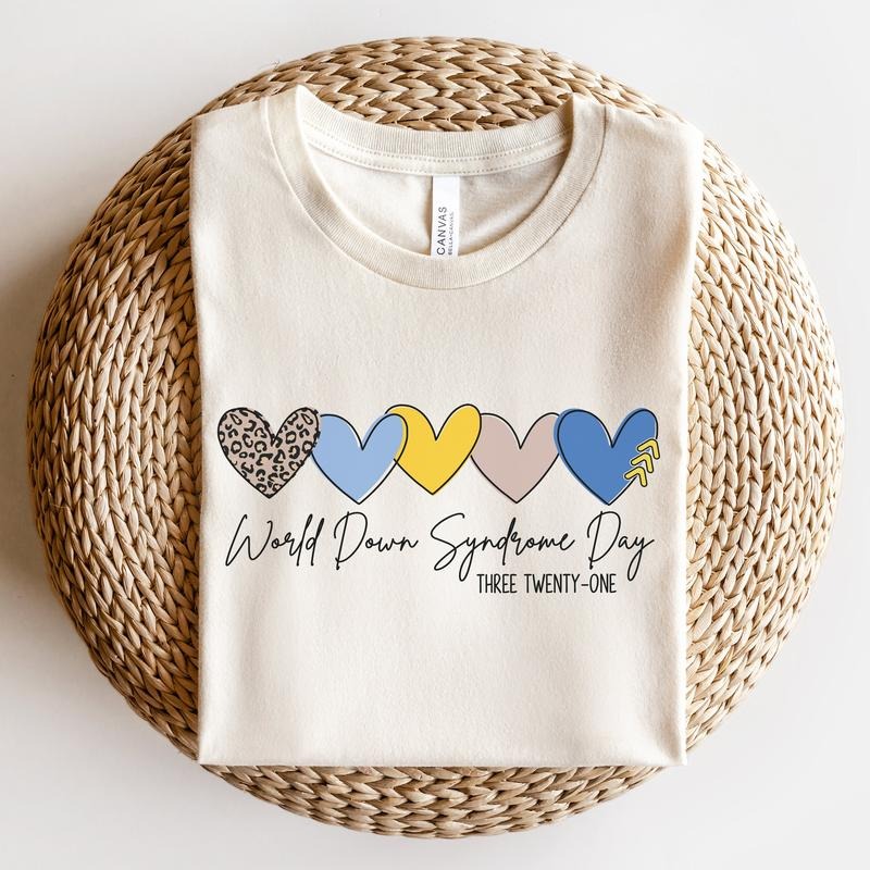 Down Syndrome 3 21 Day Teacher Awareness Trisomy - Adult & Kids T-Shirts, Sweatshirts & Hoodies apparel design preview 1