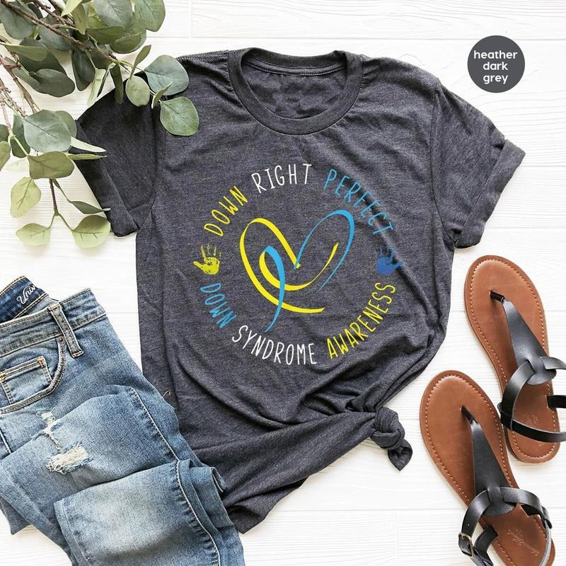 Down Syndrome Awareness Inspirational Month Her Him - Adult & Kids T-Shirts, Sweatshirts & Hoodies apparel design preview 1
