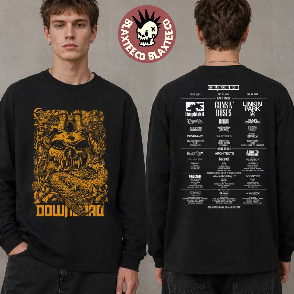 Download Festival 2026 Merch In Donnington UK From 10 - Adult & Kids T-Shirts, Sweatshirts & Hoodies apparel design preview 1