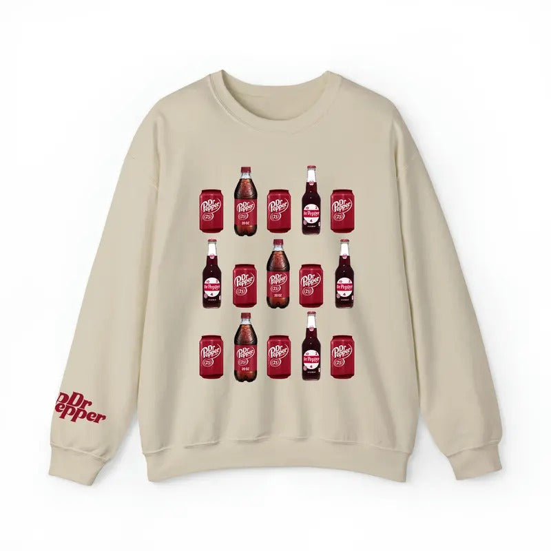 Dr Pepper Bottles Cans Soda Lover Favorite Friend - Adult & Kids T-Shirts, Sweatshirts & Hoodies apparel design preview 1