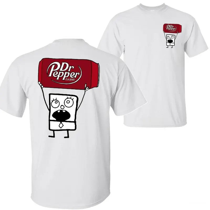 Dr Pepper Doodlebob Sarcastic Classic Cotton Two - Adult & Kids T-Shirts, Sweatshirts & Hoodies apparel design preview 1