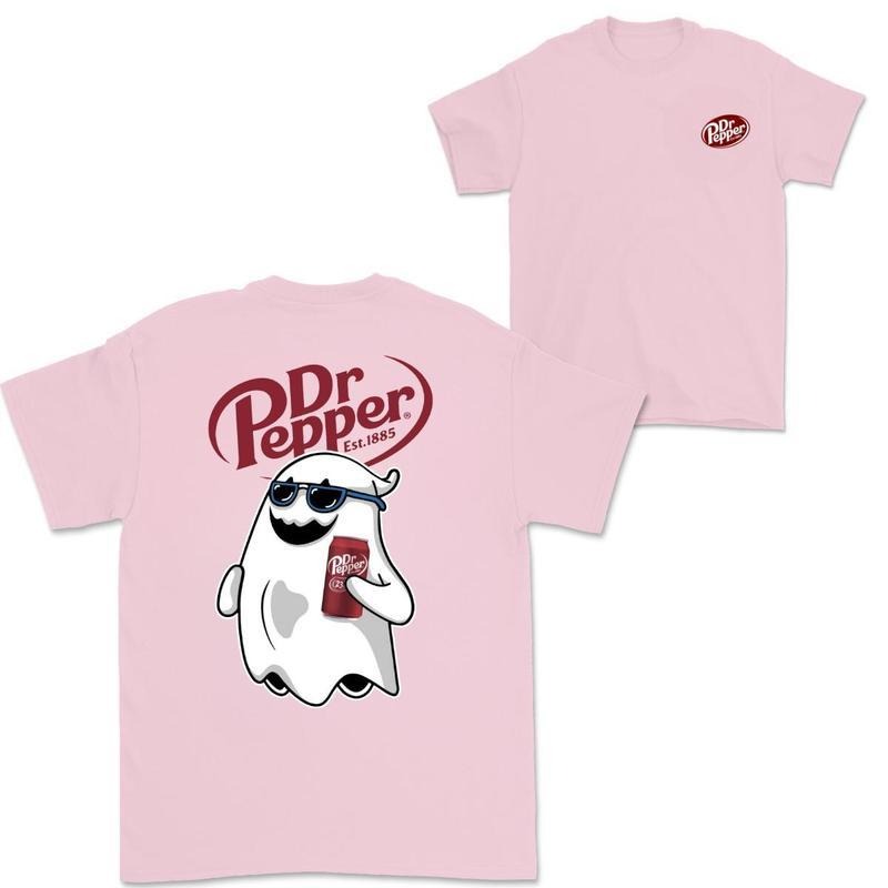 Dr Pepper Ghost Halloween 2 Sided Cotton - Adult & Kids T-Shirts, Sweatshirts & Hoodies apparel design preview 1