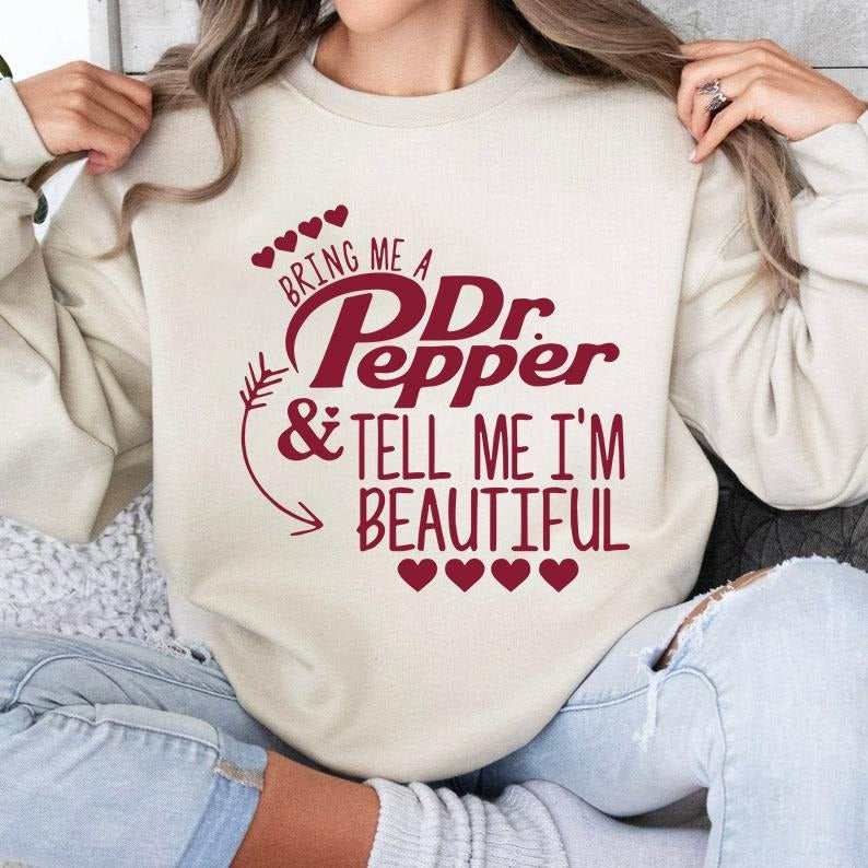 Dr Pepper Glass Lovers Bring Me Tell Im - Adult & Kids T-Shirts, Sweatshirts & Hoodies apparel design preview 1