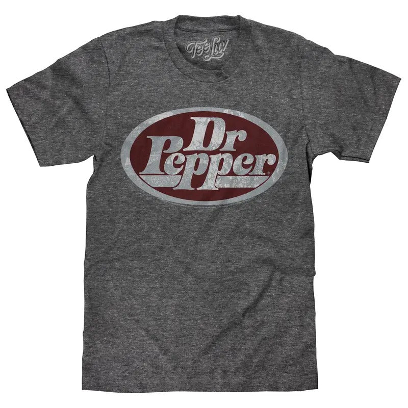 Dr Pepper Oval Logo Gray - Adult & Kids T-Shirts, Sweatshirts & Hoodies apparel design preview 1