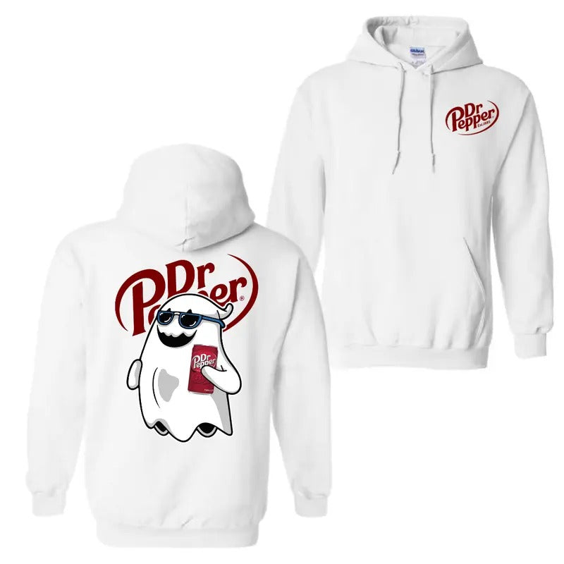 Dr. Pepper Ghost Halloween 2 Sided - Adult & Kids T-Shirts, Sweatshirts & Hoodies apparel design preview 1