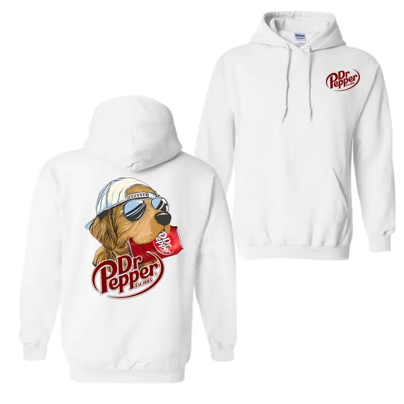 Dr. Pepper Golden Dog 2 Sided - Adult & Kids T-Shirts, Sweatshirts & Hoodies apparel design preview 1