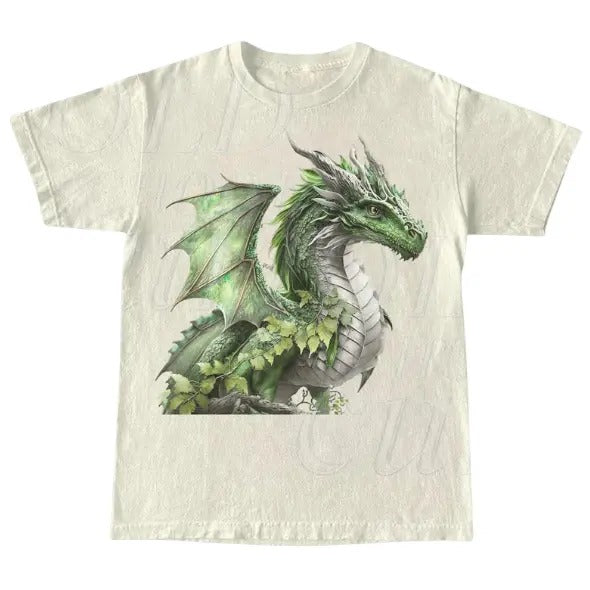 Dragon Retro Vintage 90s Relax Fit Cotton Gothic - Adult & Kids T-Shirts, Sweatshirts & Hoodies apparel design preview 1