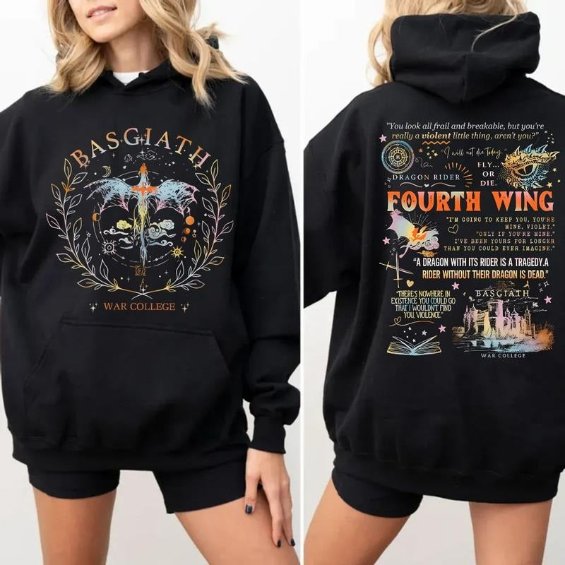 Dragon Rider Xaden Riorson Fourth Wing Fantasy Reader - Adult & Kids T-Shirts, Sweatshirts & Hoodies apparel design preview 1