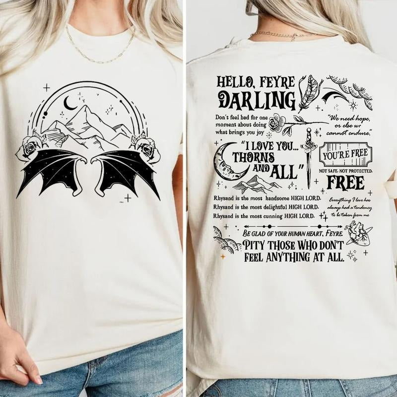 Dragon Vintage Dark Art Rider Lovers Bookish Violet - Adult & Kids T-Shirts, Sweatshirts & Hoodies apparel design preview 1