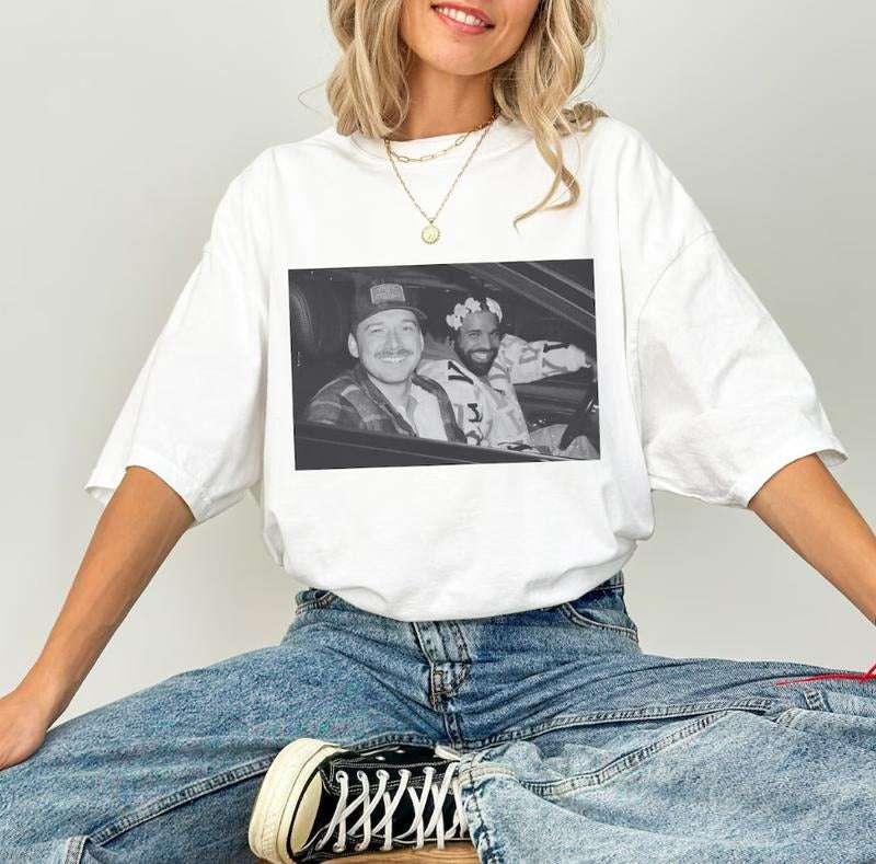 Drake Morgan Wallen Meme Pop Culture - Adult & Kids T-Shirts, Sweatshirts & Hoodies apparel design preview 1