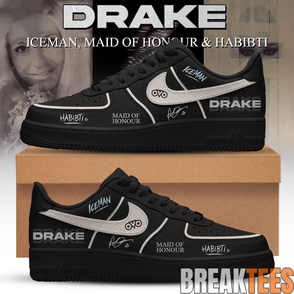 Drake Iceman Maid of Honour Habibti Black Air Force 1 - Adult & Kids T-Shirts, Sweatshirts & Hoodies apparel design preview 1