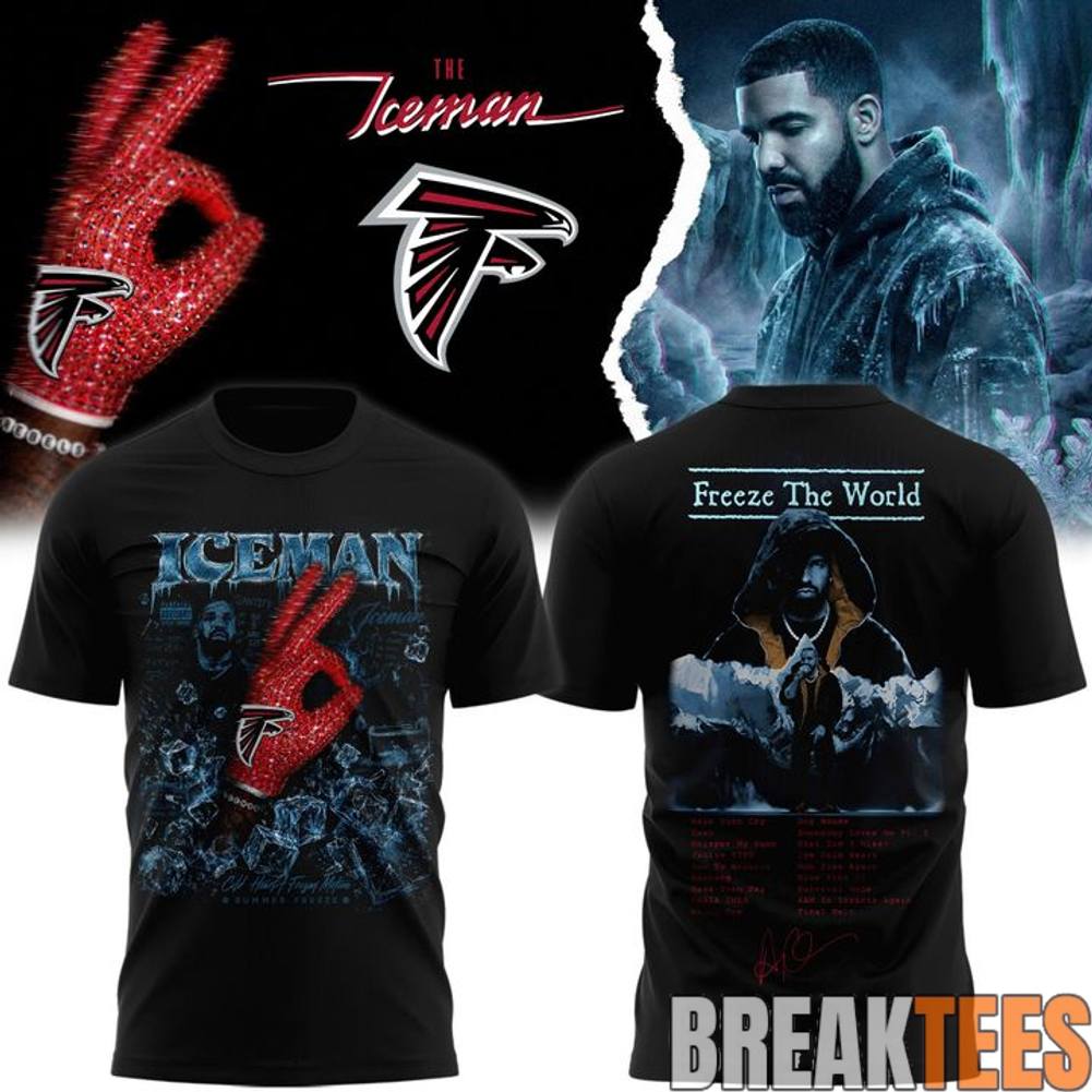 Drake Iceman x Atlanta Falcons - Adult & Kids T-Shirts, Sweatshirts & Hoodies apparel design preview 1