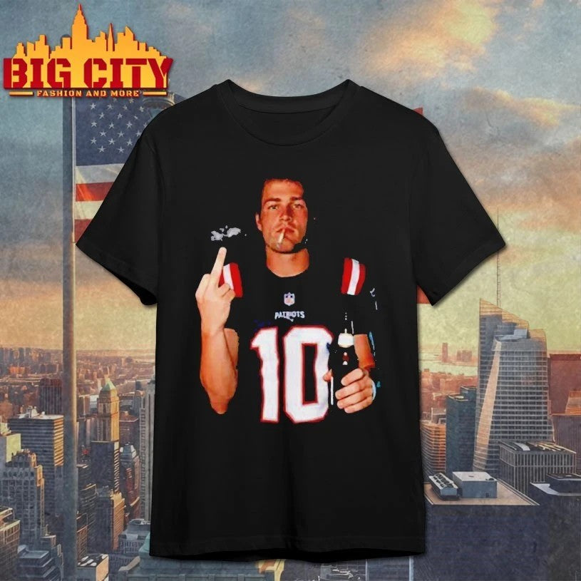Drake Maye Middle Finger - Adult & Kids T-Shirts, Sweatshirts & Hoodies apparel design preview 1