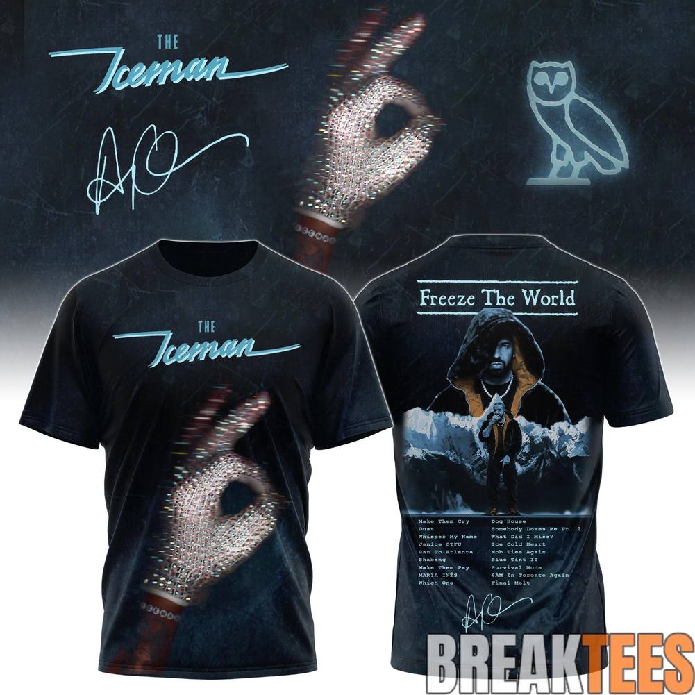 Drake The Iceman Album 2026 Freeze World - Adult & Kids T-Shirts, Sweatshirts & Hoodies apparel design preview 1