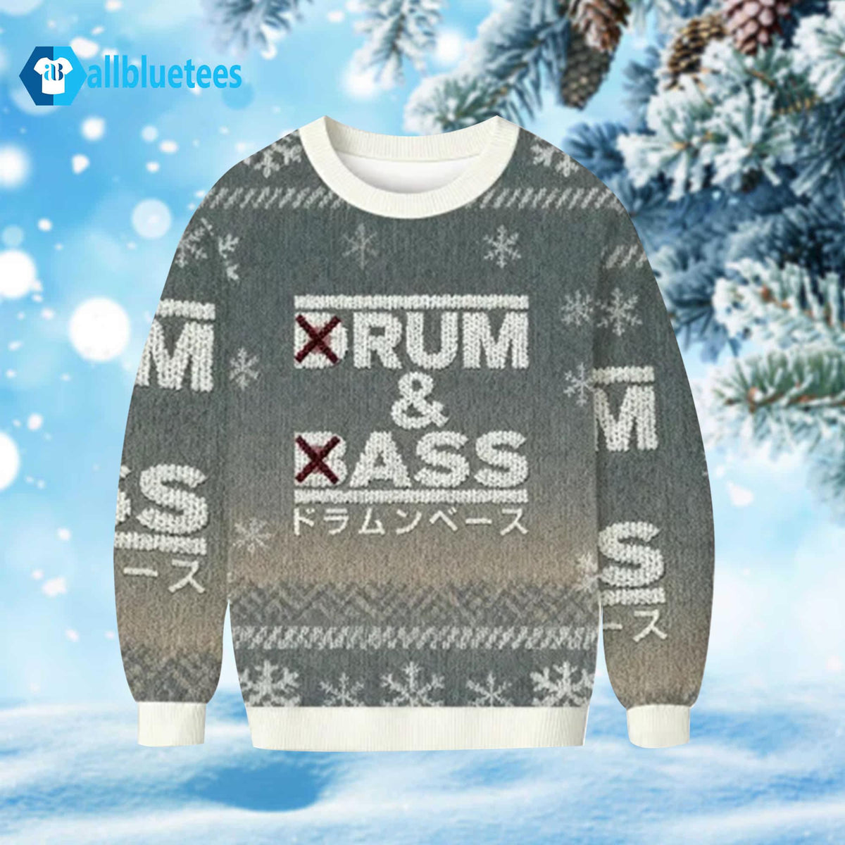 Drum And Bass Ugly Christmas Sweater - Holiday Gift product image
