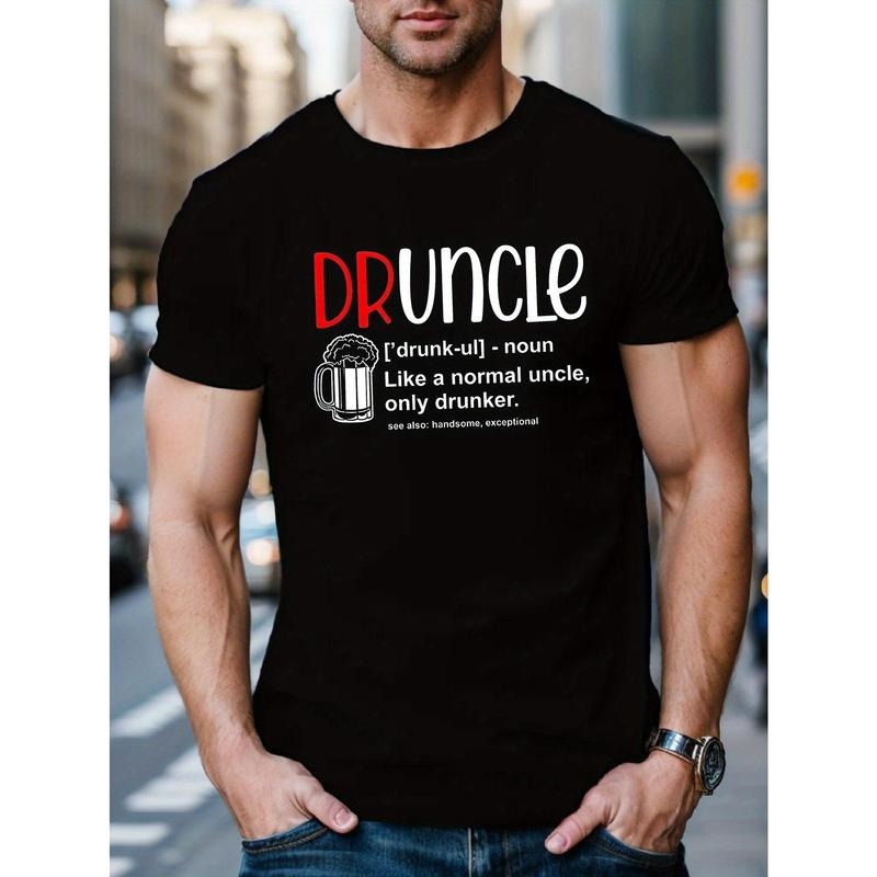 Drunk Uncle" Casual Short Sleeve Breathable Cotton - Adult & Kids T-Shirts, Sweatshirts & Hoodies apparel design preview 1