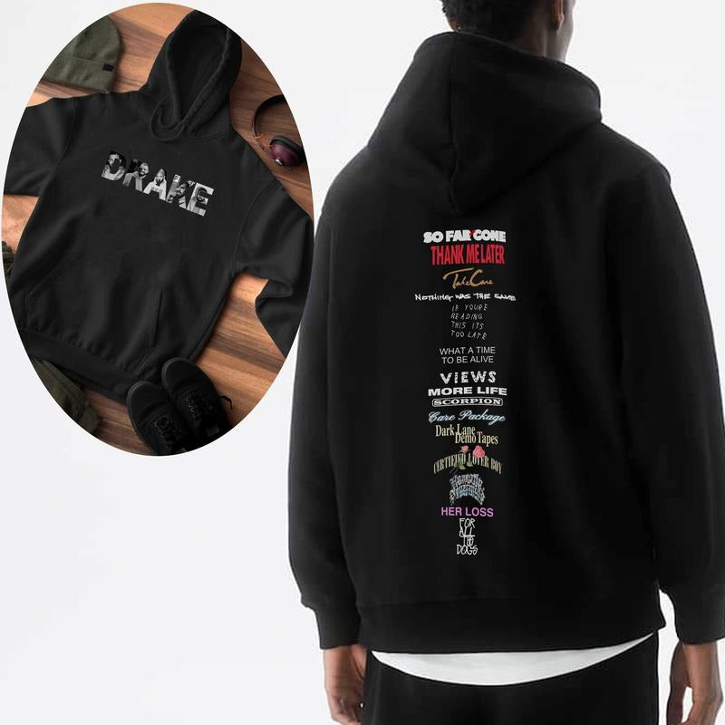 Drxke 15 Albums Mixtapes - Adult & Kids T-Shirts, Sweatshirts & Hoodies apparel design preview 1