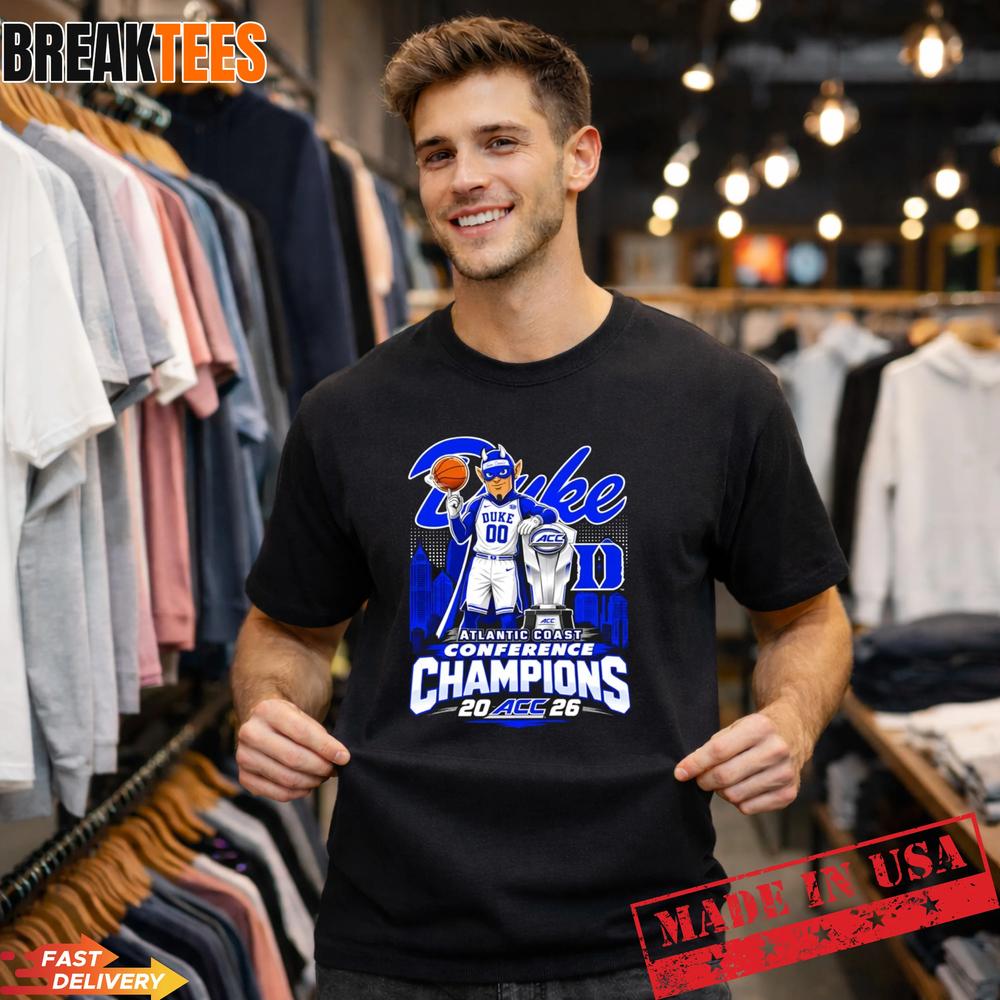 Duke Basketball 2026 ACC Champions Fan Graphic - Adult & Kids T-Shirts, Sweatshirts & Hoodies apparel design preview 1