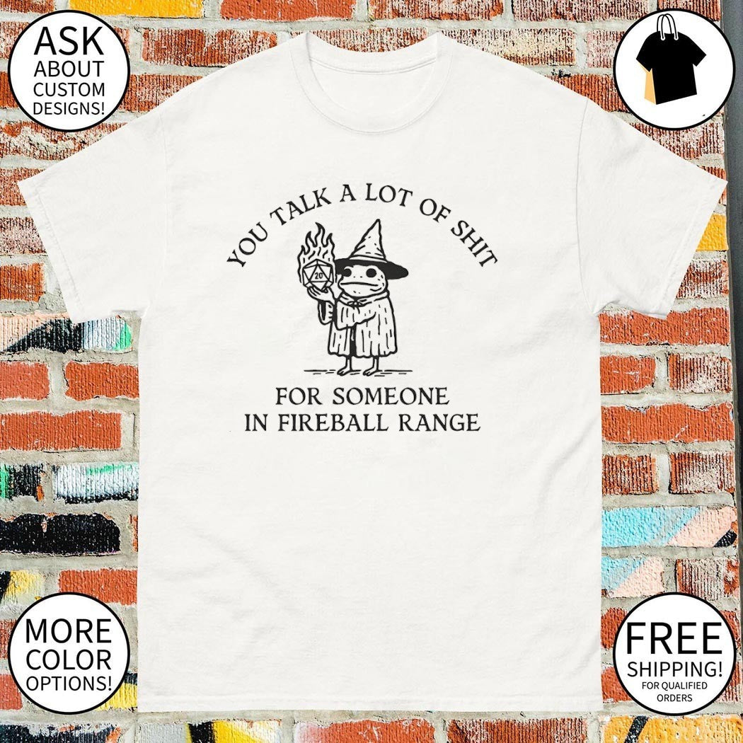 Dungeon Frog wizard you talk a lot of shit for - Adult & Kids T-Shirts, Sweatshirts & Hoodies apparel design preview 1