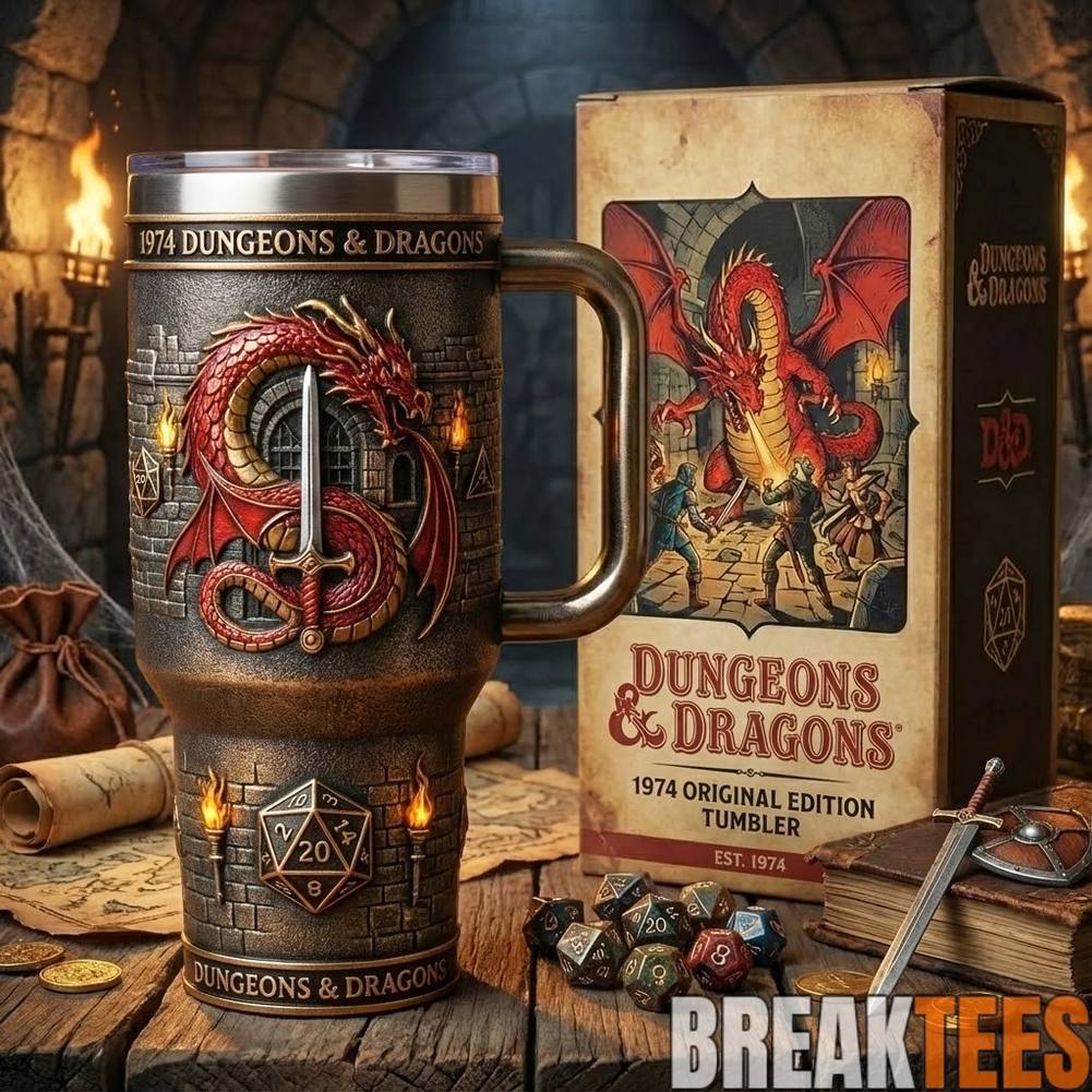 Dungeons Dragons 1974 Commemorative YETI Tumbler - Adult & Kids T-Shirts, Sweatshirts & Hoodies apparel design preview 1