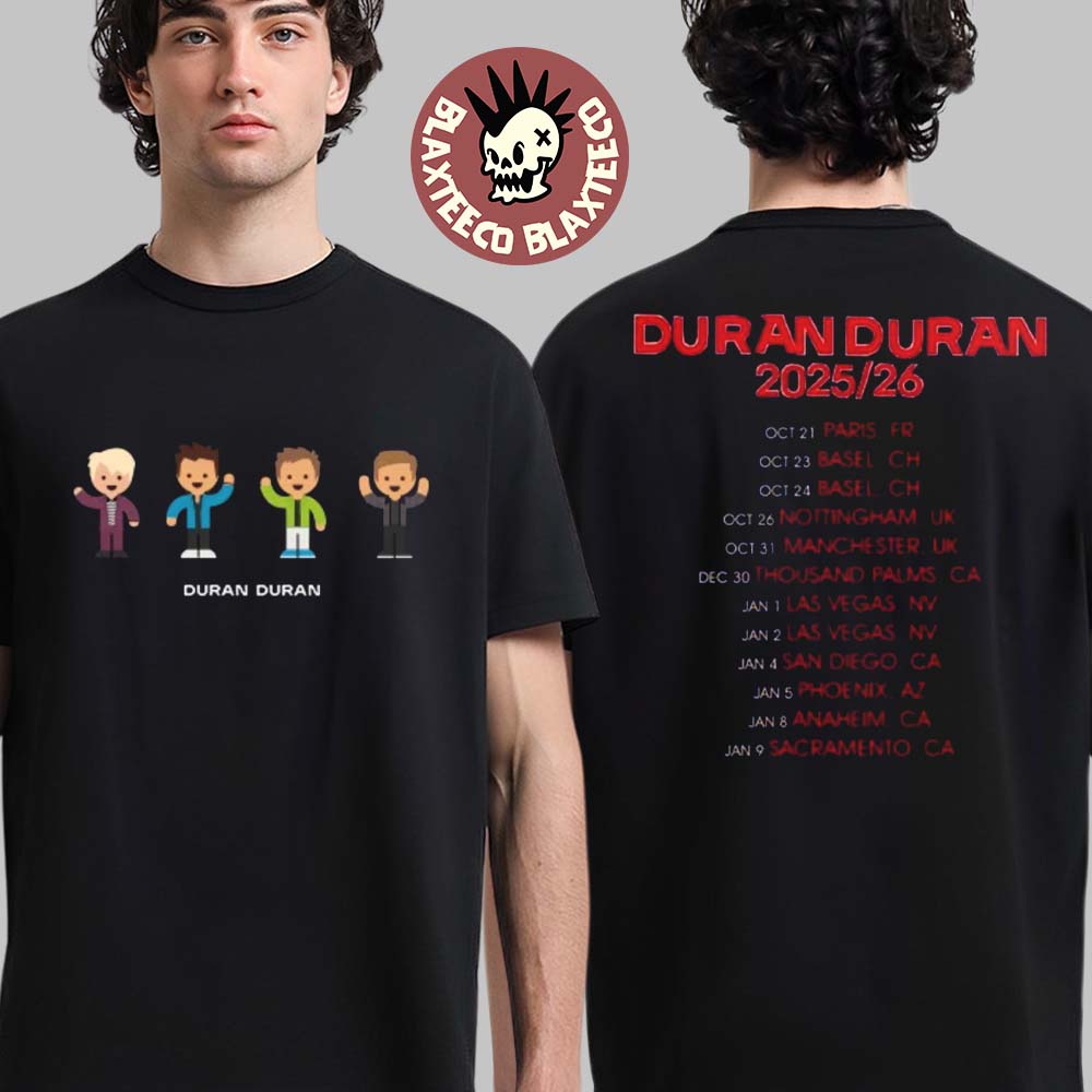 Duran 2025 2026 World Tour Funny Band Characters With - Adult & Kids T-Shirts, Sweatshirts & Hoodies apparel design preview 1