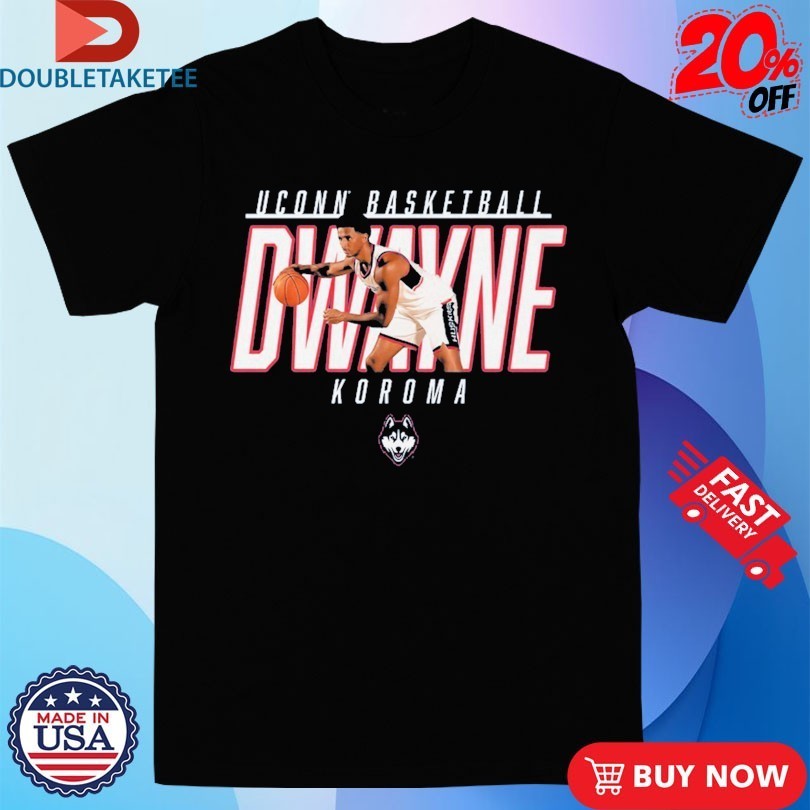 Dwayne Koroma Player Posture Uconn Huskies Basketball - Adult & Kids T-Shirts, Sweatshirts & Hoodies apparel design preview 1