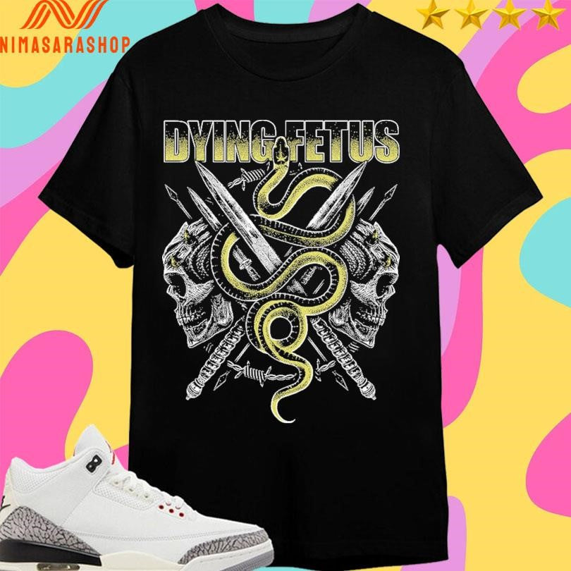 Dying Fetus Snake Skull - Adult & Kids T-Shirts, Sweatshirts & Hoodies apparel design preview 1