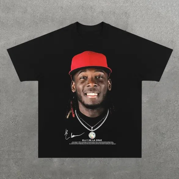 ELLY DE LA CRUZ Vintage Baseball Y2k Menswear Top - Adult & Kids T-Shirts, Sweatshirts & Hoodies apparel design preview 1