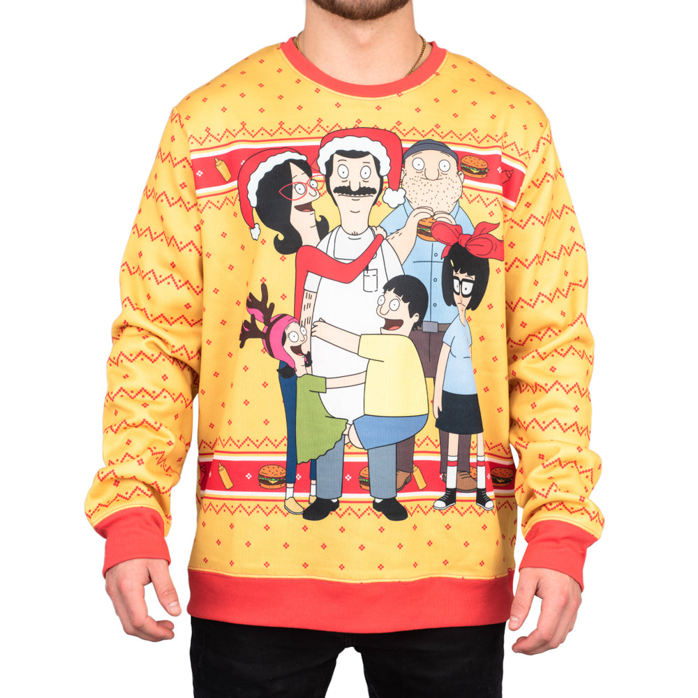 Bob's Burgers Family Hug Graphic Sweater - Gift for Family Celebrations product image