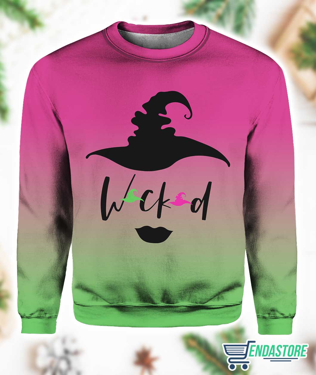 Women’s Witch Printed Round Neck Sweatshirt 3D Sweater - Gift Idea product image 3