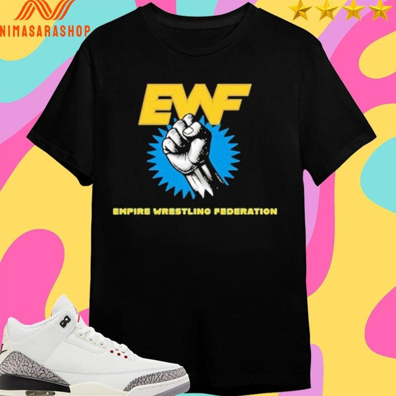EWF Empire Wrestling Federation Hand Logo - Adult & Kids T-Shirts, Sweatshirts & Hoodies apparel design preview 1