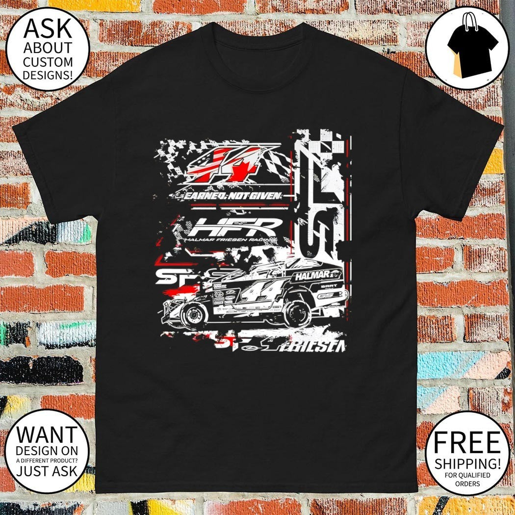 Earned Not Given 44 Halmar American flag Racing 2026 - Adult & Kids T-Shirts, Sweatshirts & Hoodies apparel design preview 1