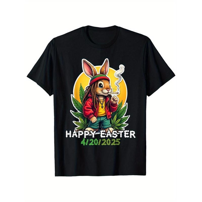 Easter Bunny Casual Cotton Black Colorful Print - Adult & Kids T-Shirts, Sweatshirts & Hoodies apparel design preview 1