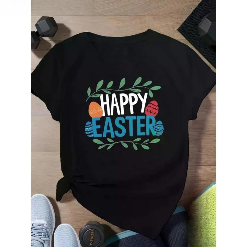 Easter Happy Large Size Casual Short Sleeve 100% Pure - Adult & Kids T-Shirts, Sweatshirts & Hoodies apparel design preview 1