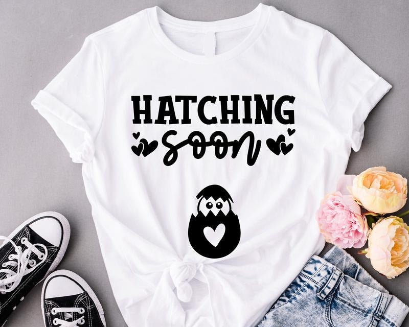 Easter Pregnancy Announcement Coming Soon Baby Reveal - Adult & Kids T-Shirts, Sweatshirts & Hoodies apparel design preview 1