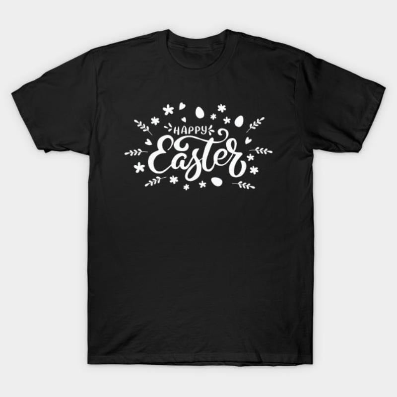 Easter Colorful Egg Flower Print 02 - Adult & Kids T-Shirts, Sweatshirts & Hoodies apparel design preview 1