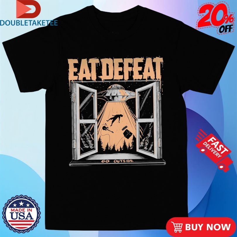 Eat Defeat Go Outside UFO - Adult & Kids T-Shirts, Sweatshirts & Hoodies apparel design preview 1
