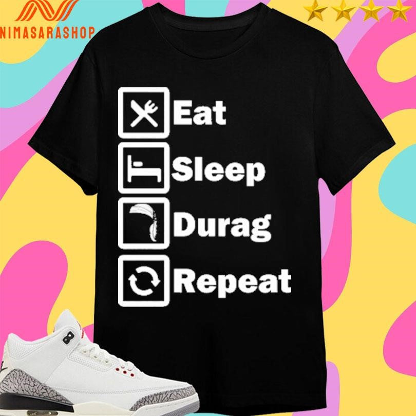 Eat Sleep Durag Repeat 2026 - Adult & Kids T-Shirts, Sweatshirts & Hoodies apparel design preview 1