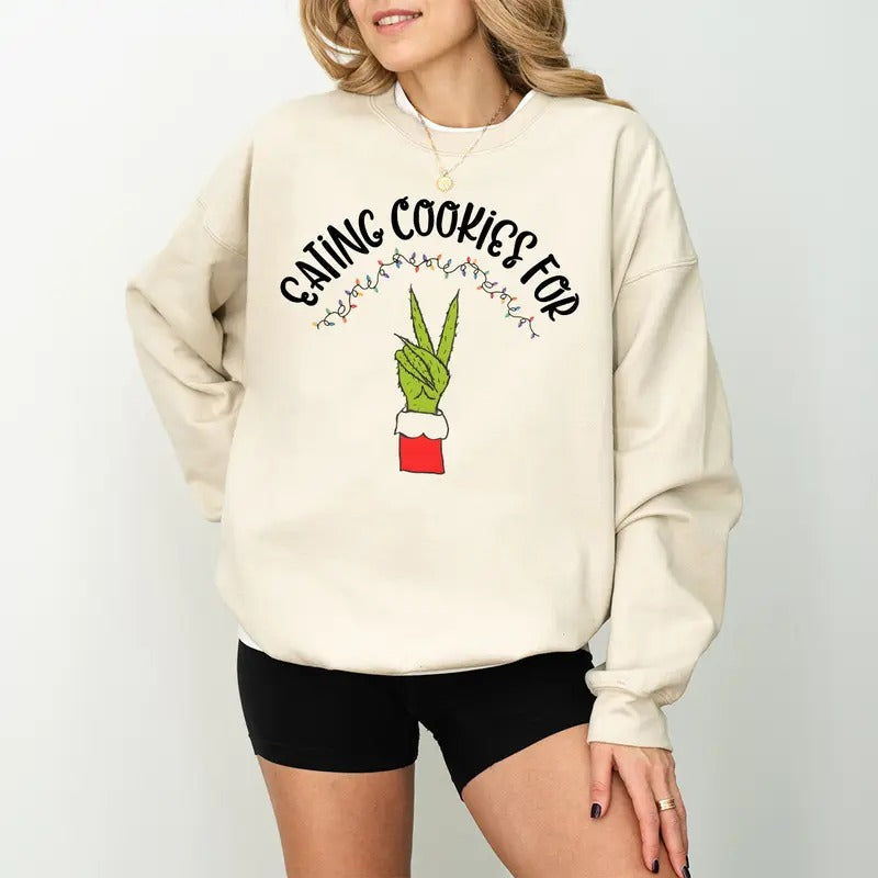 Eating Cookies Two Maternity Pregnancy Announcement - Adult & Kids T-Shirts, Sweatshirts & Hoodies apparel design preview 1
