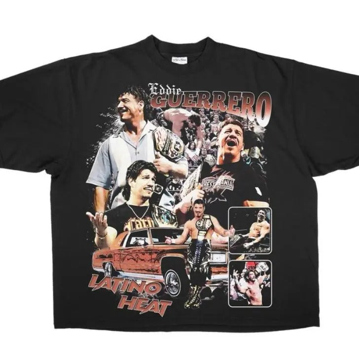 Eddie Guerrero Vintage Menswear Top Love Wrestling - Adult & Kids T-Shirts, Sweatshirts & Hoodies apparel design preview 1